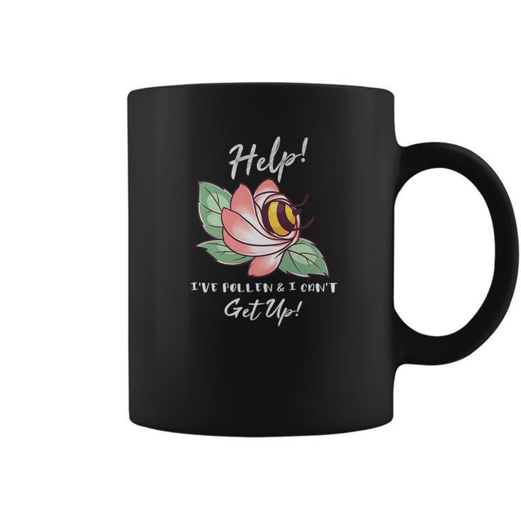 Ive Pollen And I Cant Get Up Bumble Bee Pun Funny Coffee Mug