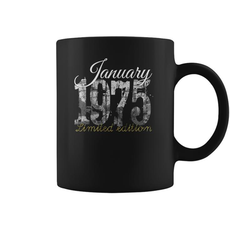 January 1975 Tee - 47 Years Old 1975 47Th Birthday Gift Coffee Mug