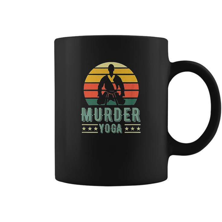 Jiu Jitsu Murder Yoga Vintage Sunset Funny Brazilian Gift Coffee Mug