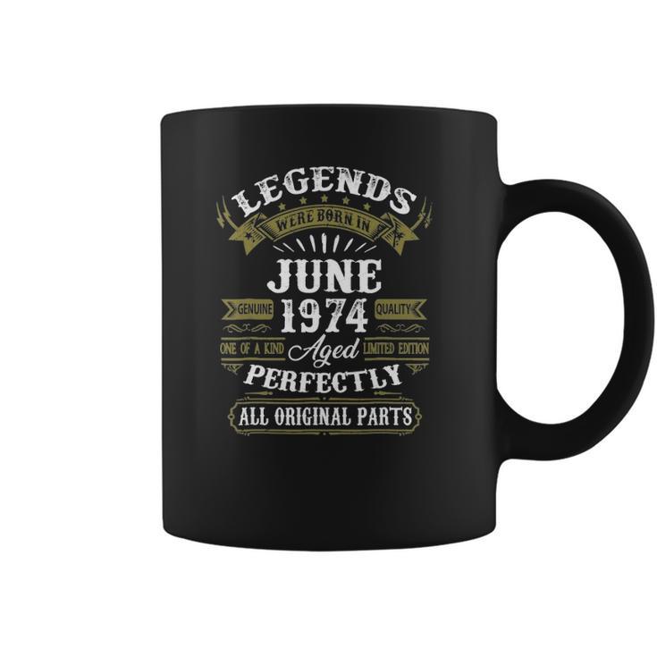 June 1974 47Th Birthday Gift 47 Years Old Men Women Coffee Mug