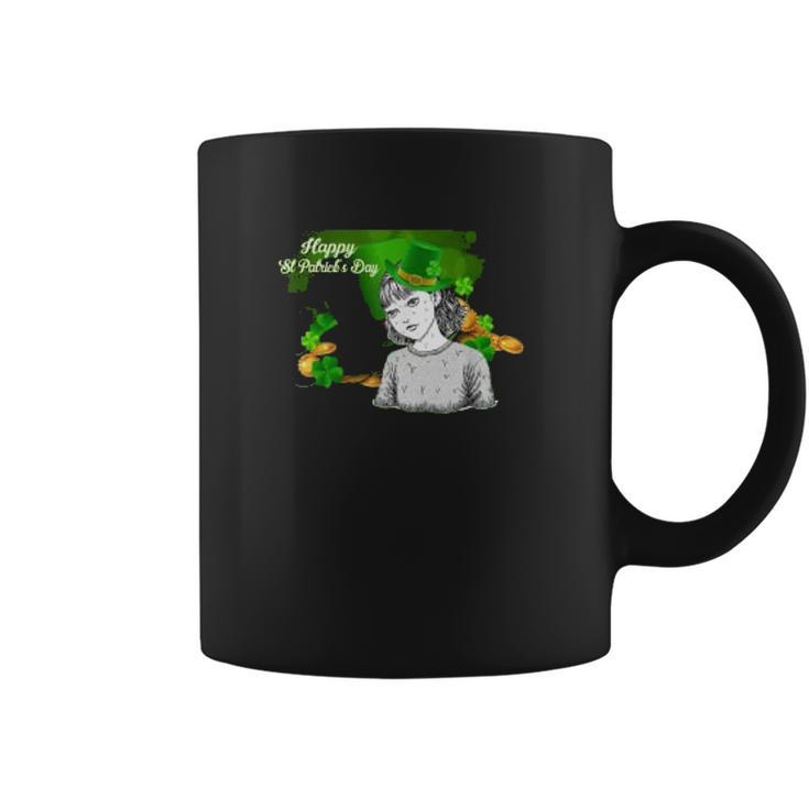 Junji Ito Manga Character Tomie Happy St Patricks Day Art Coffee Mug