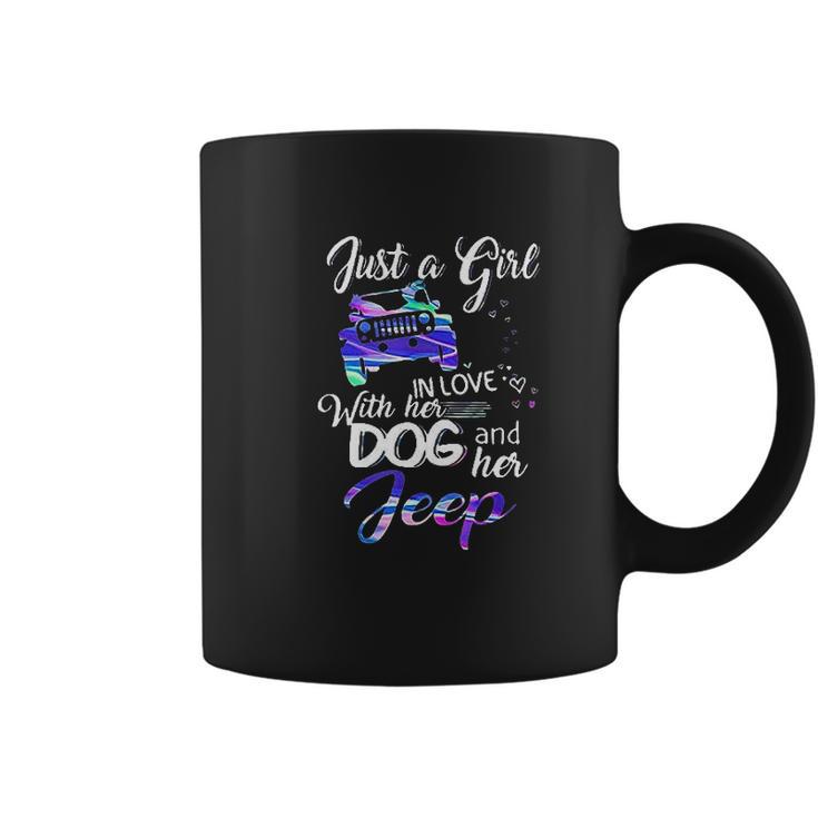 Just A Girl In Love With Her Dog And Her Heart For Jeep Coffee Mug