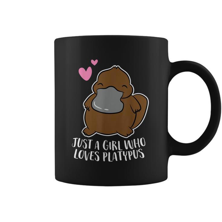 Just A Girl Who Loves Platypus Cute Platypus Girl Graphic Design Printed Casual Daily Basic Coffee Mug