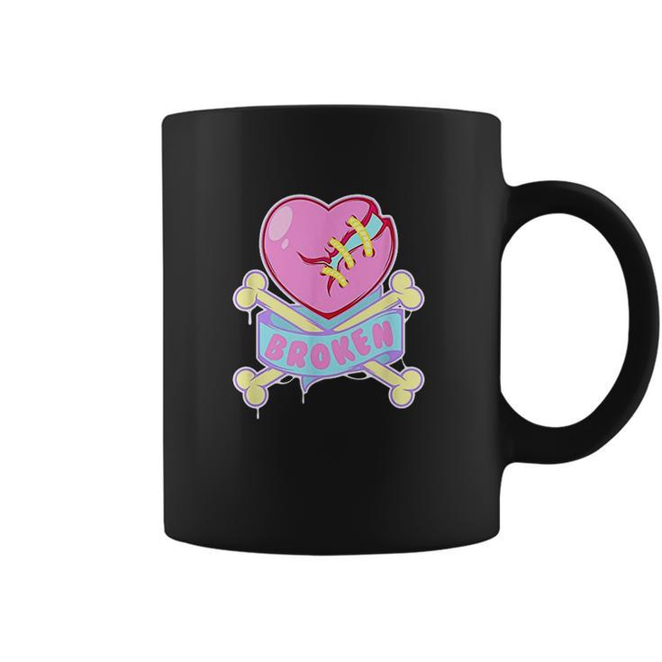 Kawaii Pastel Goth Emo Broken Heart Goth Aesthetic Aesthetic Gifts Coffee Mug