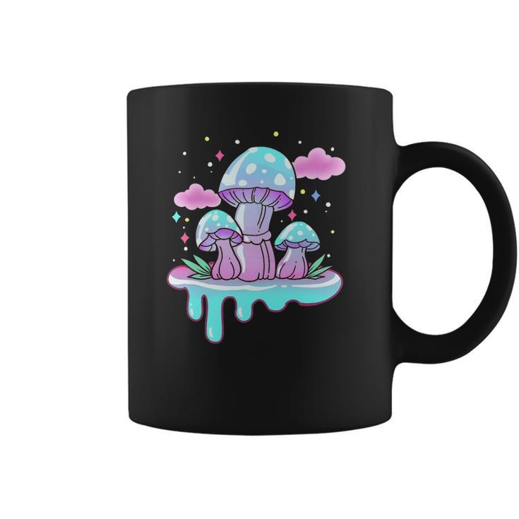 Kawaii Pastel Goth Mushrooms Coffee Mug