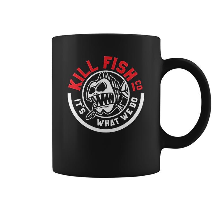 Kill Fish Circle Logo Theme Coffee Mug