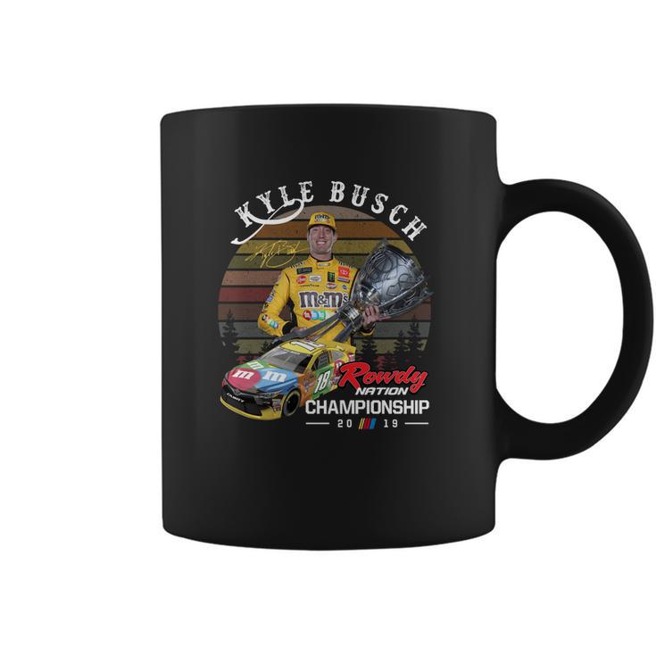 Kyle Busch Signature Rowdy Nation Championship 2019 Sunset Shirt Coffee Mug