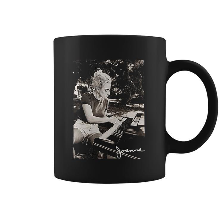 Lady Gaga Joanne Piano Black Coffee Mug