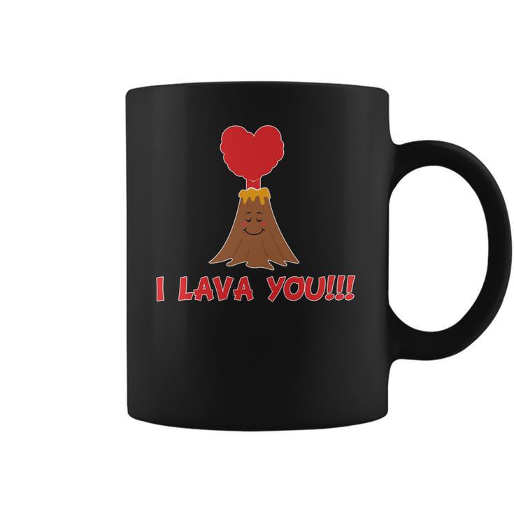 I Lava You Volcano Funny Cute Valentines Day Gift Coffee Mug