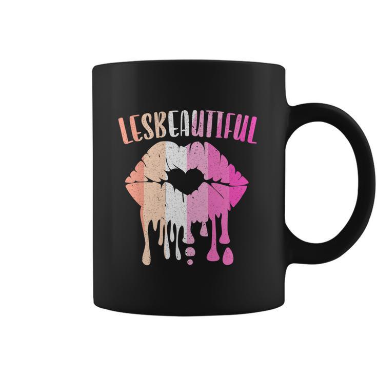 Lesbeatiful Lesbian Lgbtq Member Sexual Diversity Pride Cute Gift Graphic Design Printed Casual Daily Basic Coffee Mug