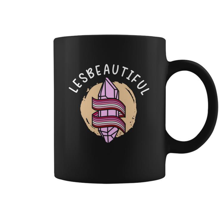 Lesbeatiful Lesbian Lgbtq Member Sexual Diversity Pride Gift Graphic Design Printed Casual Daily Basic Coffee Mug