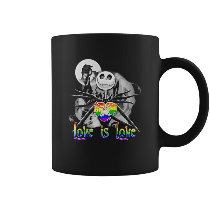 Lgbt Jack Skellington The Nightmare Before Christmas Love Is Love Halloween Shirt Mf Coffee Mug