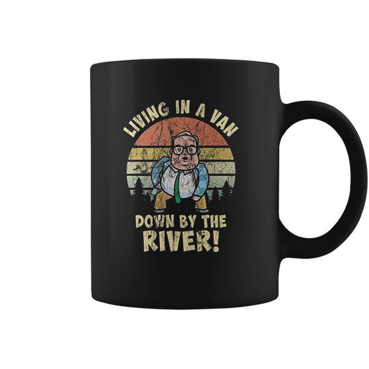 Living In A Van By The River Motivational La De Frikin Da Coffee Mug