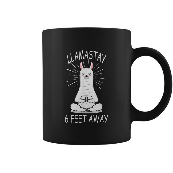 Llama Stay 6 Feet Away Funny Llama Social Distancing Coffee Mug