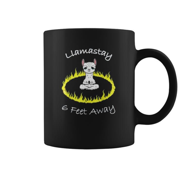 Llamastay 6 Feet Away Funny Llama Stay Social Distancing Coffee Mug