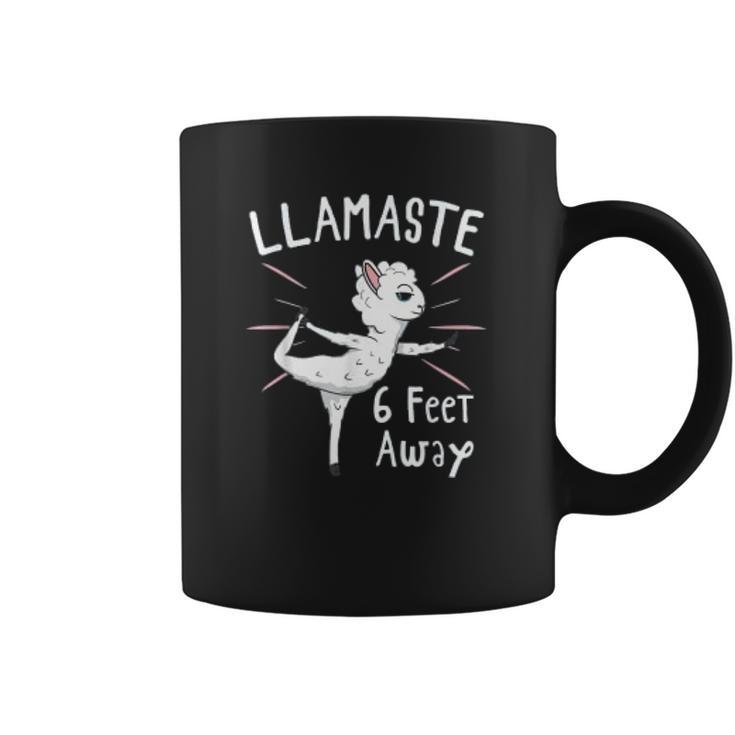 Llamastay 6 Feet Away Social Distancing Gift Coffee Mug