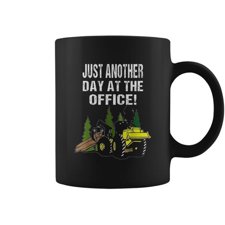 Logging Skidder Driver Diesel Just Another Day At The Office Coffee Mug