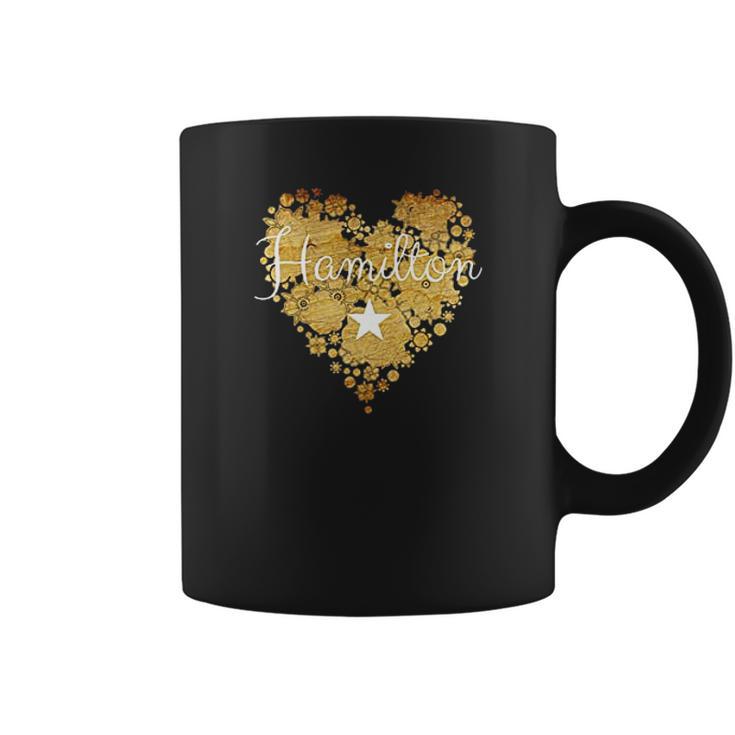 I Love Hamilton Heart Cute Gift Coffee Mug