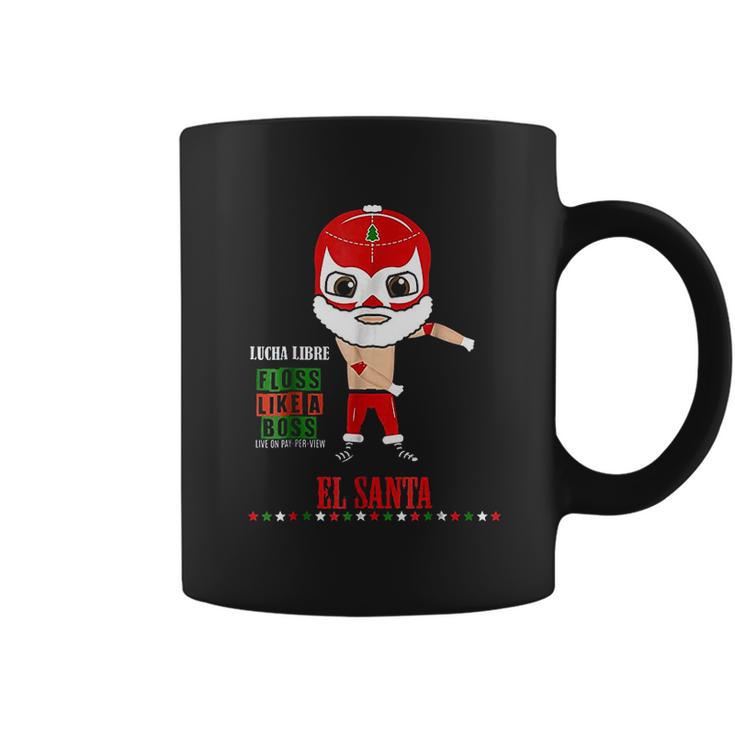 Lucha Libre El Santa Claus Floss Like A Boss 6 Coffee Mug