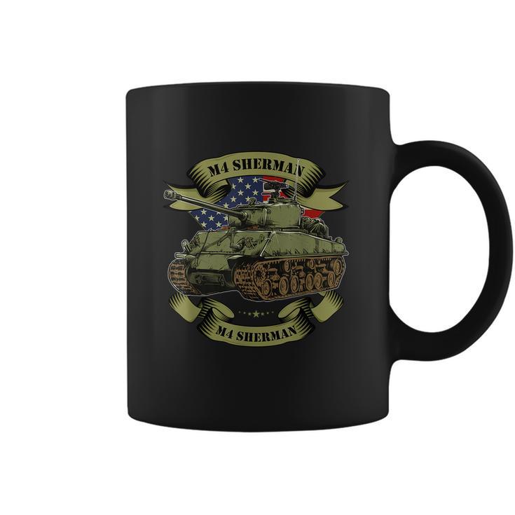 M4 Sherman American Tank Ww2 World War Graphic Design Printed Casual Daily Basic Coffee Mug