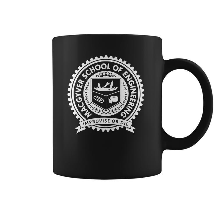 Macgyver School Of Engineering Improvise Or Die Coffee Mug