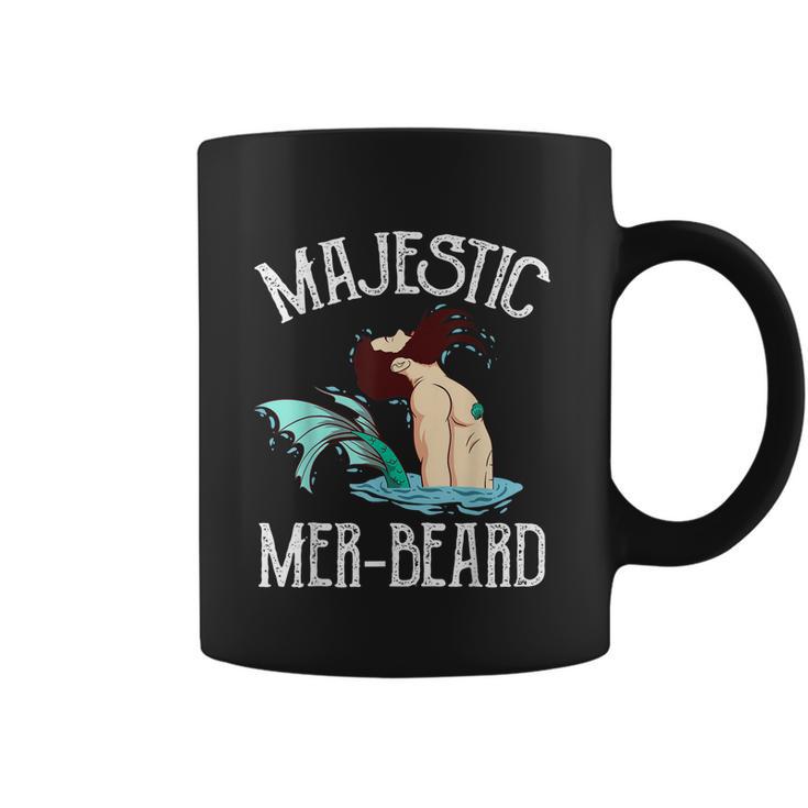 Majestic Merbeard Funny Merman Manly Merman Coffee Mug