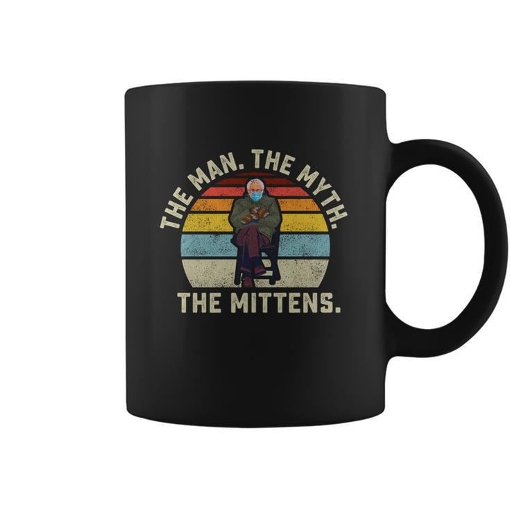 The Man The Myth The Mittens Bernie Sanders Mood Meme Gift Graphic Design Printed Casual Daily Basic Coffee Mug