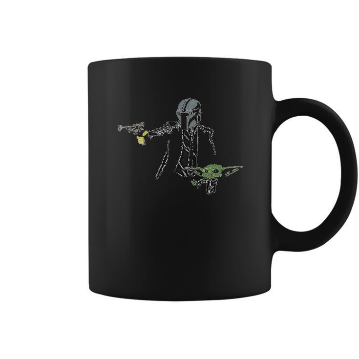 The Mandalorian And Baby Yoda Pulp Fiction Fan Coffee Mug