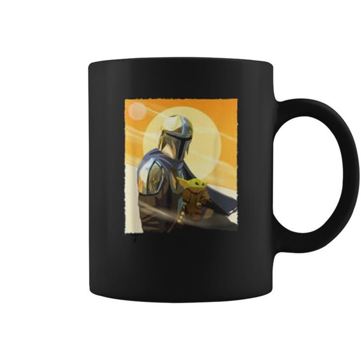 The Mandalorian Mando And The Child Clan Of Two Coffee Mug