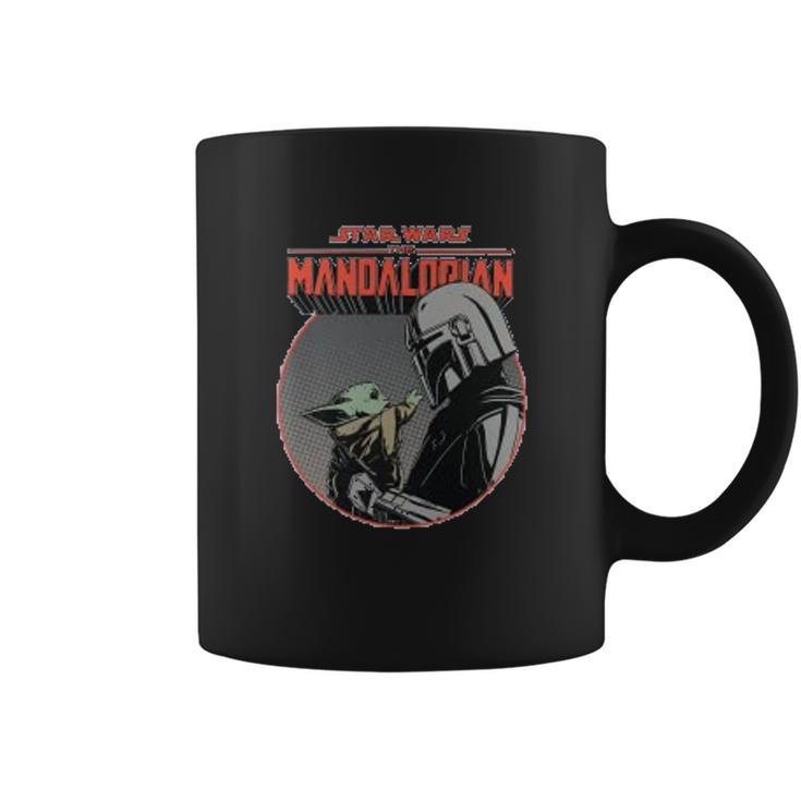 The Mandalorian Mando And The Child Retro Coffee Mug