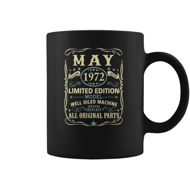 May 1972 49Th Birthday 49 Years Old Men Women Coffee Mug