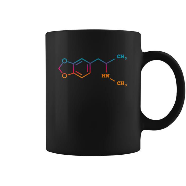 Mdma Ecstasy Techno Chemical Molecule Funny Edm Rave Party Coffee Mug