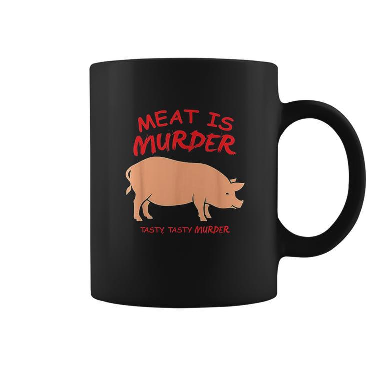 Meat Is Murder Tasty Murder Bacon By Zany Coffee Mug