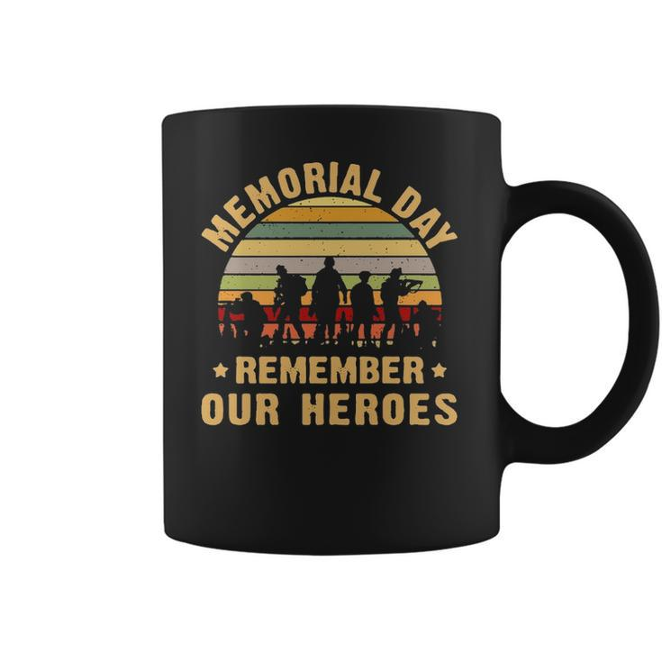 Memorial Day Remember Our Heroes Womens Triblend Scoop Coffee Mug