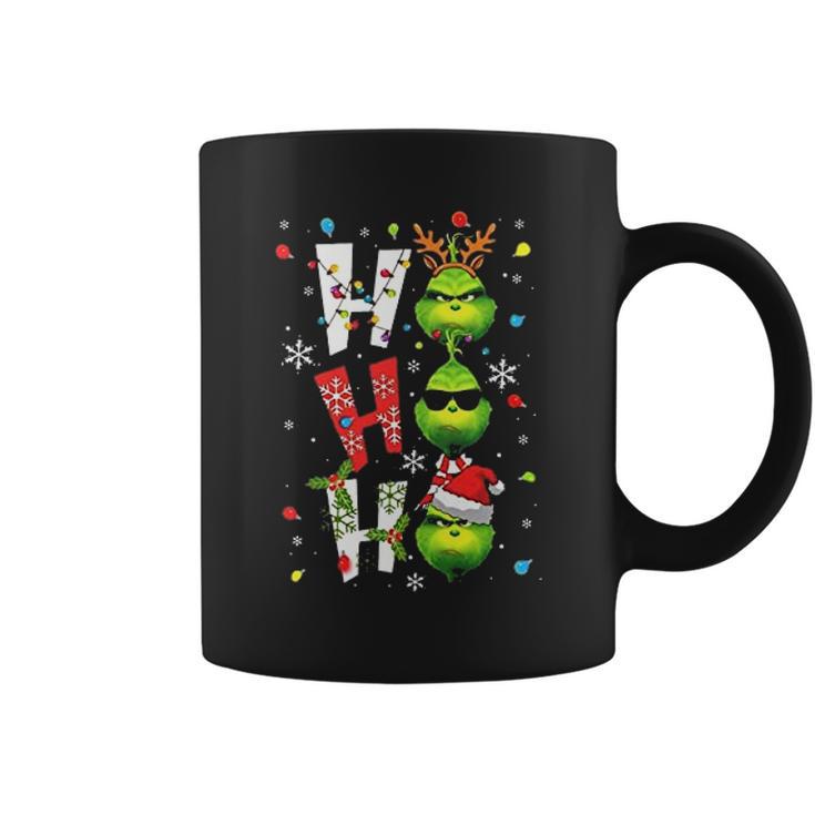 Merry Christmas Santa Grinch Ho Ho Ho Coffee Mug