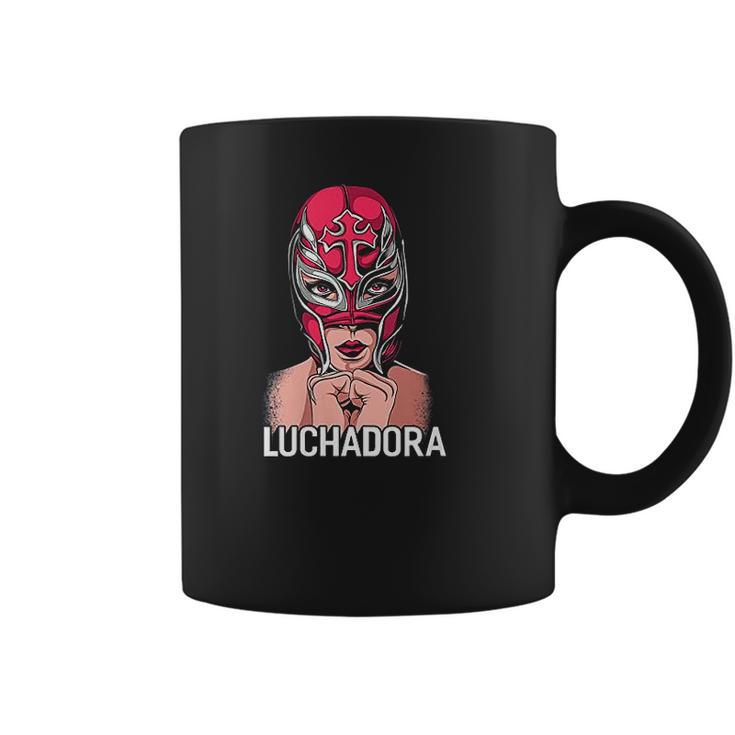 Mexican Female Wrestler Chingona Lucha Libre Luchadora Coffee Mug