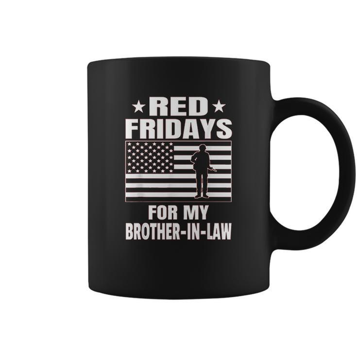 Military Red Fridays For Brother In Law Coffee Mug