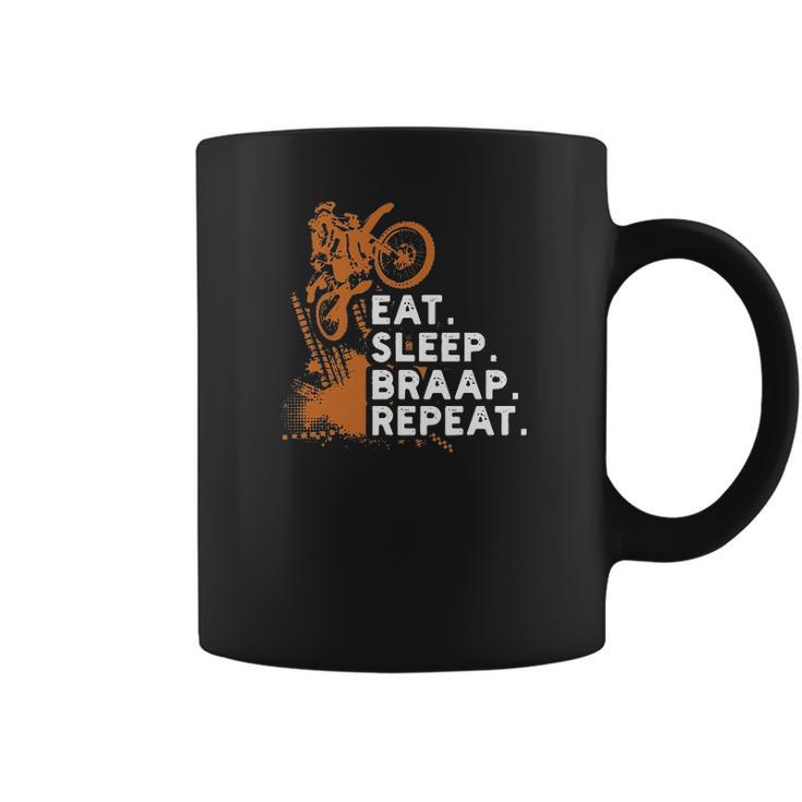 Motocross Eat Sleep Braap Repeat Coffee Mug