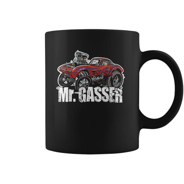 Mr  Gasser Hot Rod Cartoon Race Car Coffee Mug