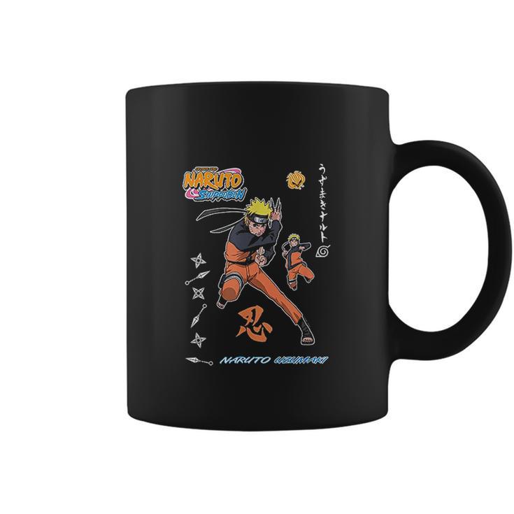 Naruto Shippuden Vintage Style Badges Coffee Mug