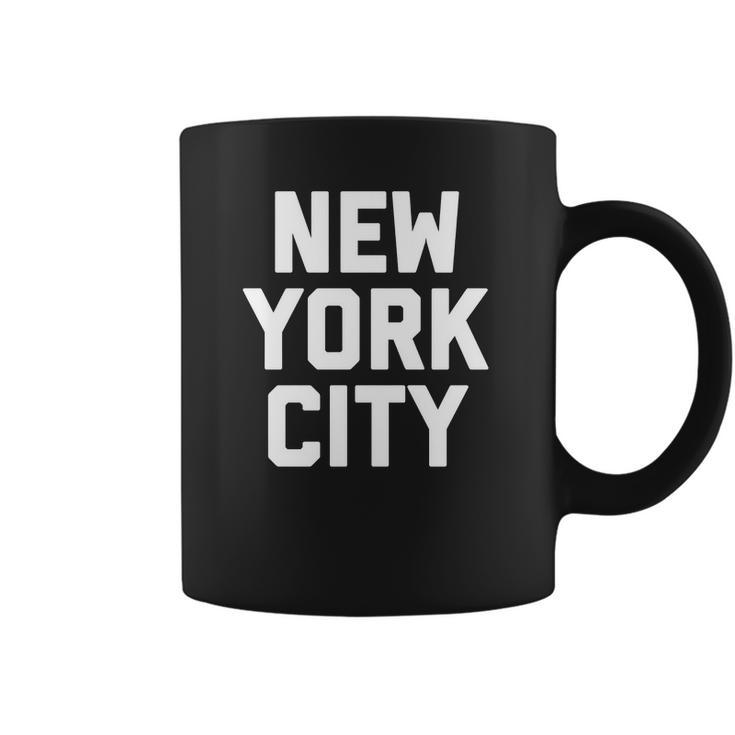 New York City Retro Vintage Big Print Coffee Mug