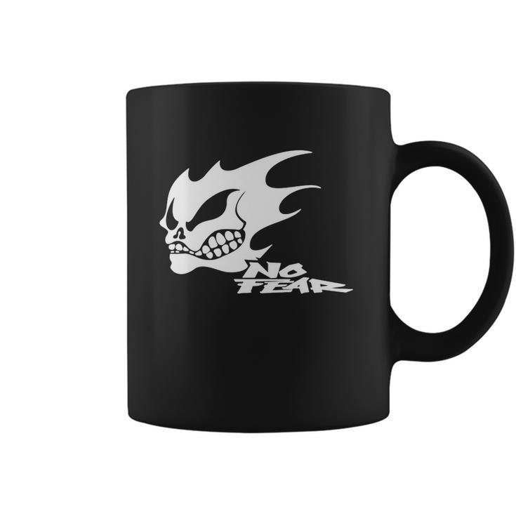 No Fear Flaming Skull T-Shirt Coffee Mug