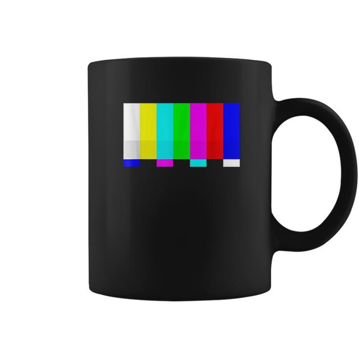 No Signal Television Screen Color Bars Test Pattern Coffee Mug