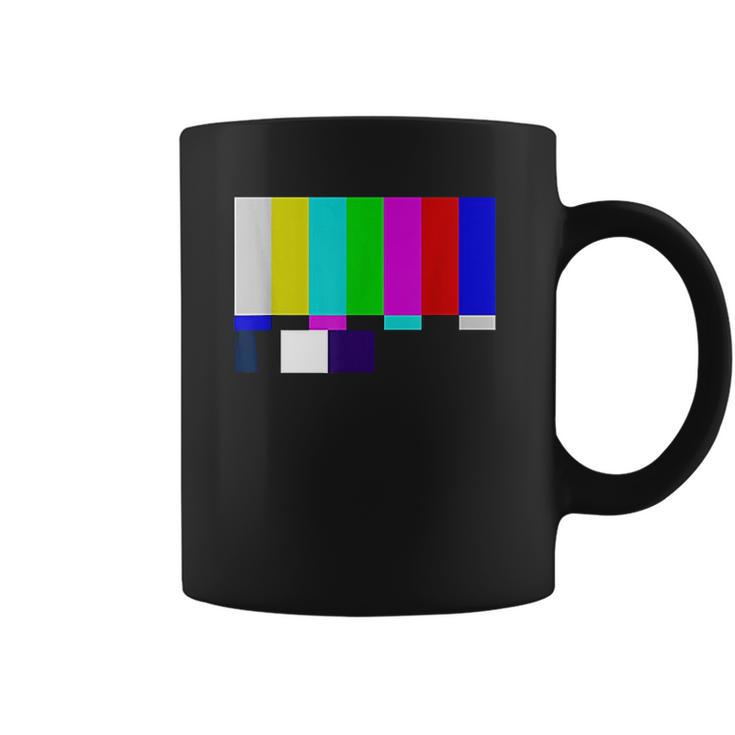 No Signal Television Screen Color Bars Test Pattern Coffee Mug