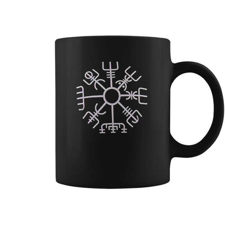 Nordic Viking Rune Compass Norse Germanic Icelandic Pagan Magic Symbol Coffee Mug