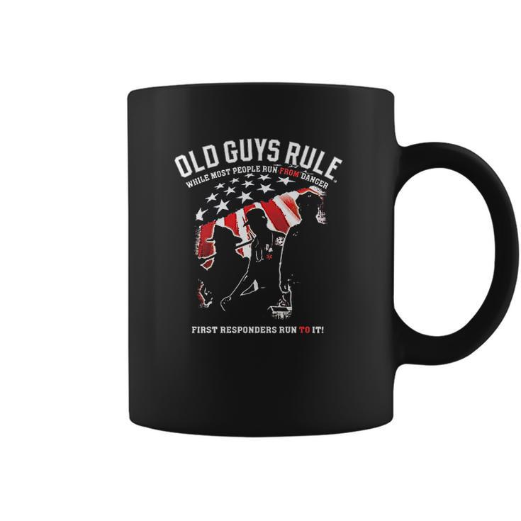 Old Guys Rule For Men   First Responder Coffee Mug