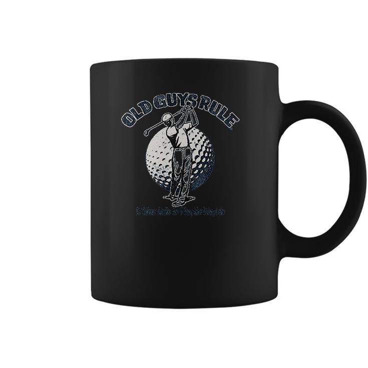 Old Guys Rule For Men  It Takes Balls  Stone Blue Coffee Mug