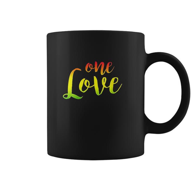 One Love Rasta Reggae Roots Peace Love Coffee Mug