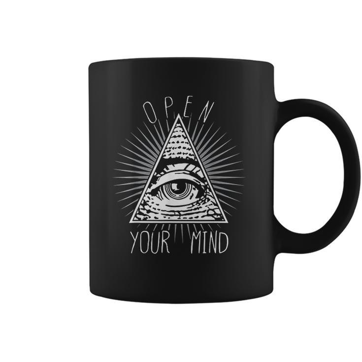 Open Your Mind Illuminati Coffee Mug