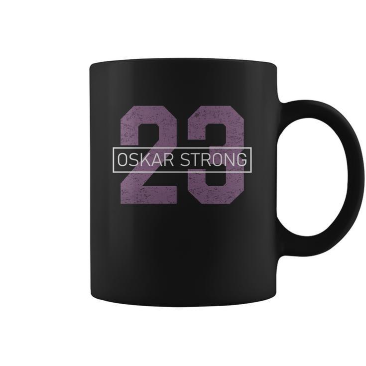 Oskar Strong Shirt Oskar Lindblom 23 Vintage Distressed Shirt Oskar Strong Flyers Fight Against Cancer T-Shirt Coffee Mug